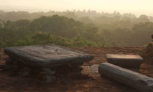 Ruins of a Buddha Statue